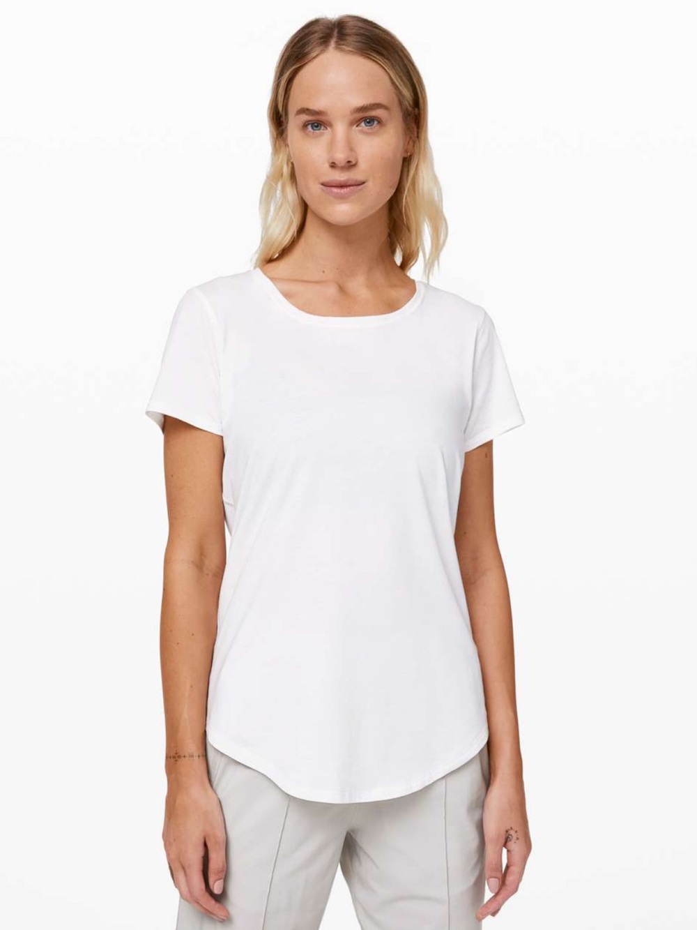 lululemon athletica White Short Sleeve Crew Tee